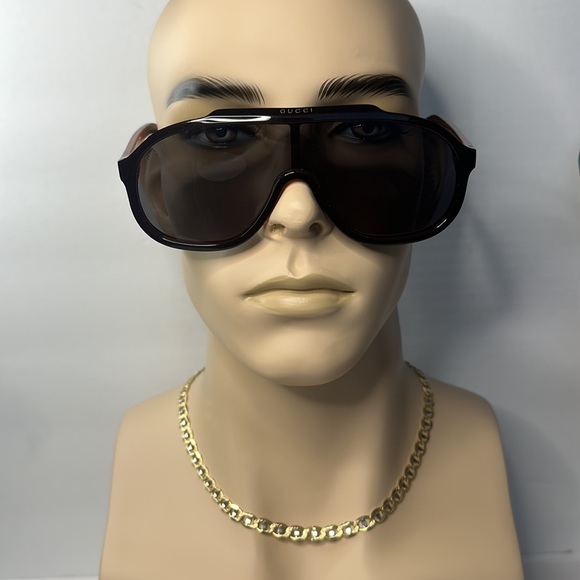 New Authentic- GUCCI GG1038S SUNGLASSES 001 Black & Red - Picture 6 of 14